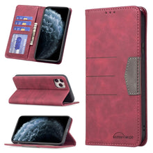 Load image into Gallery viewer, Magnetic Splicing Leather Phone Case, For iPhone XS Max, For iPhone XS / X, For iPhone 11 Pro