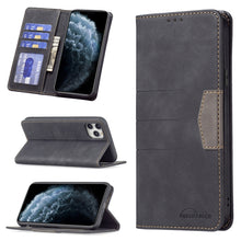 Load image into Gallery viewer, Magnetic Splicing Leather Phone Case, For iPhone XS Max, For iPhone XS / X, For iPhone 11 Pro