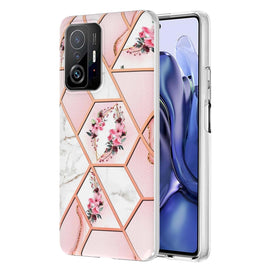 Electroplating Splicing Marble Flower TPU Phone Case, For Xiaomi Mi 11T / Mi 11T Pro, For Xiaomi Redmi 10, For Xiaomi Redmi Note 9 / 10X 4G, For Samsung Galaxy Note20, For Samsung Galaxy Note20 Ultra, For Samsung Galaxy A13 5G