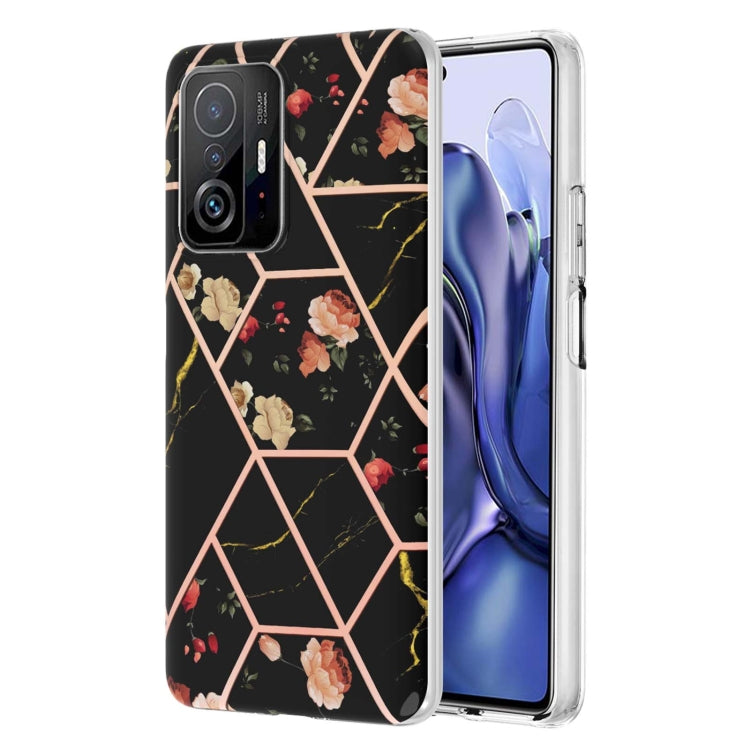 Electroplating Splicing Marble Flower TPU Phone Case, For Xiaomi Mi 11T / Mi 11T Pro, For Xiaomi Redmi 10, For Xiaomi Redmi Note 9 / 10X 4G, For Samsung Galaxy Note20, For Samsung Galaxy Note20 Ultra, For Samsung Galaxy A13 5G