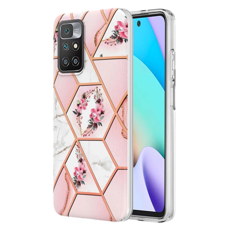Electroplating Splicing Marble Flower TPU Phone Case, For Xiaomi Mi 11T / Mi 11T Pro, For Xiaomi Redmi 10, For Xiaomi Redmi Note 9 / 10X 4G, For Samsung Galaxy Note20, For Samsung Galaxy Note20 Ultra, For Samsung Galaxy A13 5G