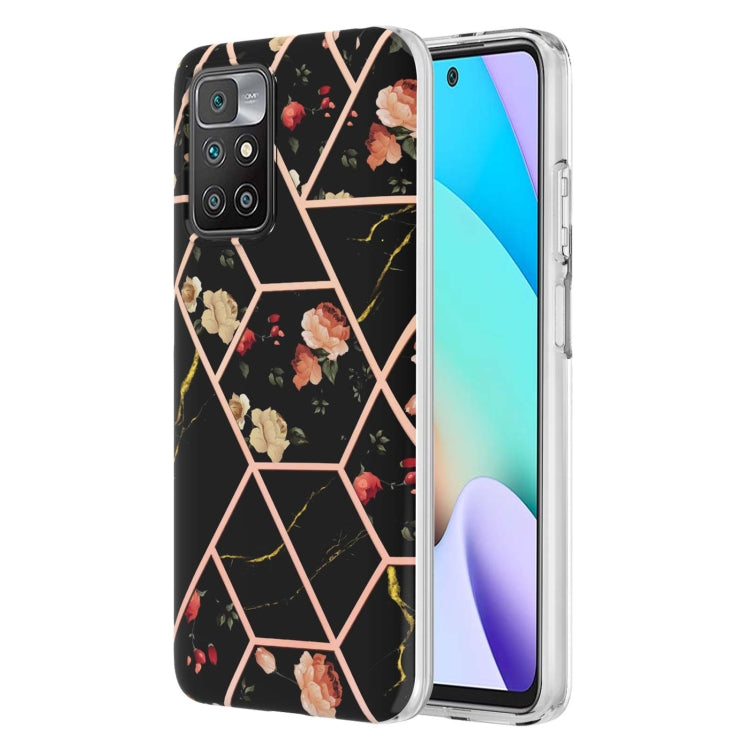 Electroplating Splicing Marble Flower TPU Phone Case, For Xiaomi Mi 11T / Mi 11T Pro, For Xiaomi Redmi 10, For Xiaomi Redmi Note 9 / 10X 4G, For Samsung Galaxy Note20, For Samsung Galaxy Note20 Ultra, For Samsung Galaxy A13 5G