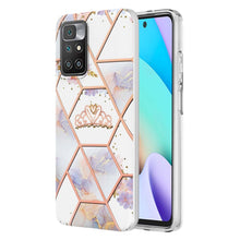 Load image into Gallery viewer, Electroplating Splicing Marble Flower TPU Phone Case, For Xiaomi Mi 11T / Mi 11T Pro, For Xiaomi Redmi 10, For Xiaomi Redmi Note 9 / 10X 4G, For Samsung Galaxy Note20, For Samsung Galaxy Note20 Ultra, For Samsung Galaxy A13 5G