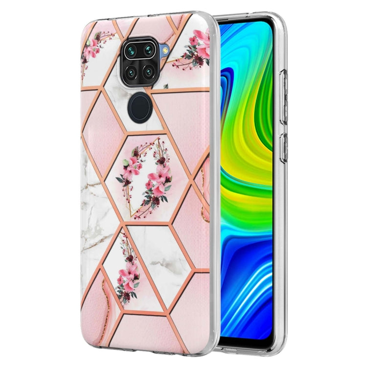 Electroplating Splicing Marble Flower TPU Phone Case, For Xiaomi Mi 11T / Mi 11T Pro, For Xiaomi Redmi 10, For Xiaomi Redmi Note 9 / 10X 4G, For Samsung Galaxy Note20, For Samsung Galaxy Note20 Ultra, For Samsung Galaxy A13 5G