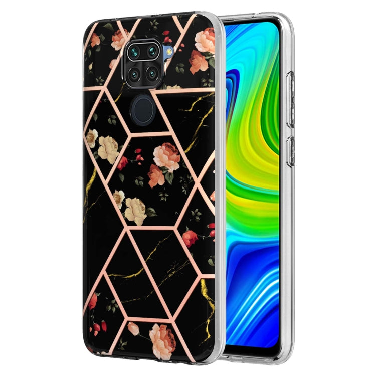 Electroplating Splicing Marble Flower TPU Phone Case, For Xiaomi Mi 11T / Mi 11T Pro, For Xiaomi Redmi 10, For Xiaomi Redmi Note 9 / 10X 4G, For Samsung Galaxy Note20, For Samsung Galaxy Note20 Ultra, For Samsung Galaxy A13 5G