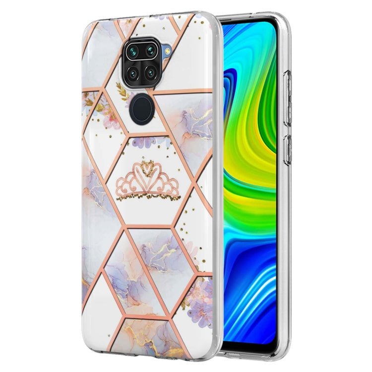 Electroplating Splicing Marble Flower TPU Phone Case, For Xiaomi Mi 11T / Mi 11T Pro, For Xiaomi Redmi 10, For Xiaomi Redmi Note 9 / 10X 4G, For Samsung Galaxy Note20, For Samsung Galaxy Note20 Ultra, For Samsung Galaxy A13 5G