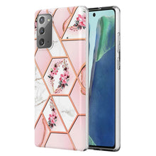 Load image into Gallery viewer, Electroplating Splicing Marble Flower TPU Phone Case, For Xiaomi Mi 11T / Mi 11T Pro, For Xiaomi Redmi 10, For Xiaomi Redmi Note 9 / 10X 4G, For Samsung Galaxy Note20, For Samsung Galaxy Note20 Ultra, For Samsung Galaxy A13 5G