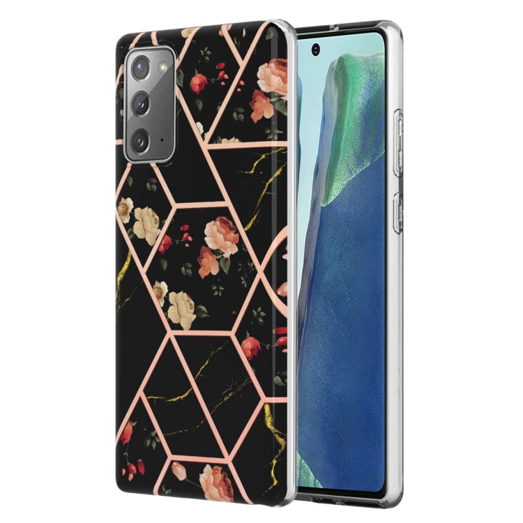 Electroplating Splicing Marble Flower TPU Phone Case, For Xiaomi Mi 11T / Mi 11T Pro, For Xiaomi Redmi 10, For Xiaomi Redmi Note 9 / 10X 4G, For Samsung Galaxy Note20, For Samsung Galaxy Note20 Ultra, For Samsung Galaxy A13 5G