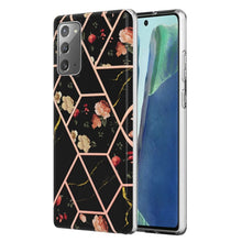 Load image into Gallery viewer, Electroplating Splicing Marble Flower TPU Phone Case, For Xiaomi Mi 11T / Mi 11T Pro, For Xiaomi Redmi 10, For Xiaomi Redmi Note 9 / 10X 4G, For Samsung Galaxy Note20, For Samsung Galaxy Note20 Ultra, For Samsung Galaxy A13 5G
