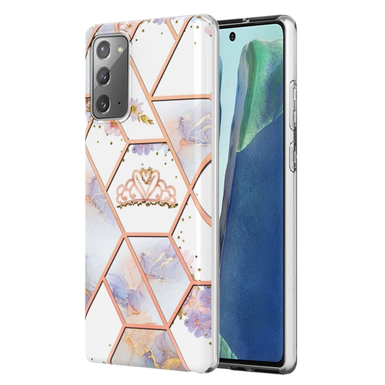 Electroplating Splicing Marble Flower TPU Phone Case, For Xiaomi Mi 11T / Mi 11T Pro, For Xiaomi Redmi 10, For Xiaomi Redmi Note 9 / 10X 4G, For Samsung Galaxy Note20, For Samsung Galaxy Note20 Ultra, For Samsung Galaxy A13 5G