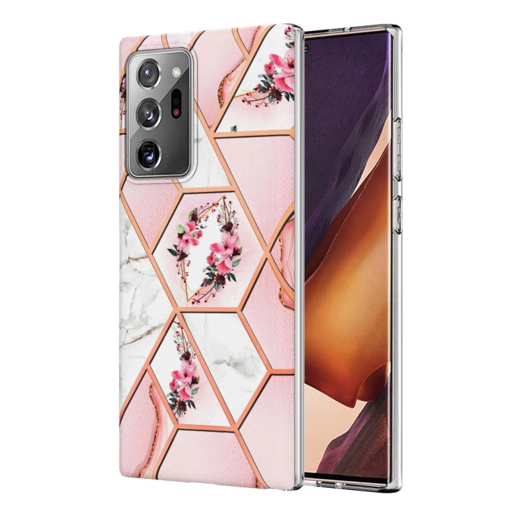 Electroplating Splicing Marble Flower TPU Phone Case, For Xiaomi Mi 11T / Mi 11T Pro, For Xiaomi Redmi 10, For Xiaomi Redmi Note 9 / 10X 4G, For Samsung Galaxy Note20, For Samsung Galaxy Note20 Ultra, For Samsung Galaxy A13 5G