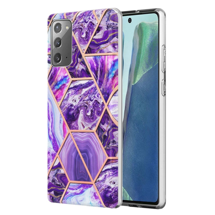 Electroplating Splicing Marble TPU Phone Case, For Xiaomi Mi 11T / Mi 11T Pro, For Xiaomi Redmi 10, For Xiaomi Redmi Note 9 / 10X 4G, For Samsung Galaxy Note20, For Samsung Galaxy Note20 Ultra, For Samsung Galaxy A13 5G