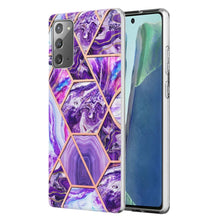 Load image into Gallery viewer, Electroplating Splicing Marble TPU Phone Case, For Xiaomi Mi 11T / Mi 11T Pro, For Xiaomi Redmi 10, For Xiaomi Redmi Note 9 / 10X 4G, For Samsung Galaxy Note20, For Samsung Galaxy Note20 Ultra, For Samsung Galaxy A13 5G