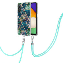 Load image into Gallery viewer, Electroplating Splicing Marble TPU Phone Case with Lanyard, For Xiaomi Mi 11T / Mi 11T Pro, For Xiaomi Redmi 10, For Samsung Galaxy A13 5G