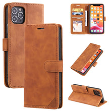 Load image into Gallery viewer, Skin Feel Anti-theft Brush Horizontal Flip Leather Phone Case, For iPhone 11, For iPhone XS Max, For iPhone XR, For iPhone X / XS, For iPhone SE 2022 / SE 2020 / 8 / 7, For iPhone 8 Plus &amp; 7 Plus
