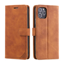 Load image into Gallery viewer, Skin Feel Anti-theft Brush Horizontal Flip Leather Phone Case, For iPhone 11, For iPhone XS Max, For iPhone XR, For iPhone X / XS, For iPhone SE 2022 / SE 2020 / 8 / 7, For iPhone 8 Plus &amp; 7 Plus