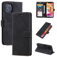 Load image into Gallery viewer, Skin Feel Anti-theft Brush Horizontal Flip Leather Phone Case, For iPhone 11, For iPhone XS Max, For iPhone XR, For iPhone X / XS, For iPhone SE 2022 / SE 2020 / 8 / 7, For iPhone 8 Plus &amp; 7 Plus
