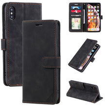 Load image into Gallery viewer, Skin Feel Anti-theft Brush Horizontal Flip Leather Phone Case, For iPhone 11, For iPhone XS Max, For iPhone XR, For iPhone X / XS, For iPhone SE 2022 / SE 2020 / 8 / 7, For iPhone 8 Plus &amp; 7 Plus