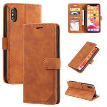 Load image into Gallery viewer, Skin Feel Anti-theft Brush Horizontal Flip Leather Phone Case, For iPhone 11, For iPhone XS Max, For iPhone XR, For iPhone X / XS, For iPhone SE 2022 / SE 2020 / 8 / 7, For iPhone 8 Plus &amp; 7 Plus