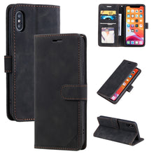 Load image into Gallery viewer, Skin Feel Anti-theft Brush Horizontal Flip Leather Phone Case, For iPhone 11, For iPhone XS Max, For iPhone XR, For iPhone X / XS, For iPhone SE 2022 / SE 2020 / 8 / 7, For iPhone 8 Plus &amp; 7 Plus