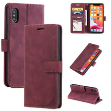 Load image into Gallery viewer, Skin Feel Anti-theft Brush Horizontal Flip Leather Phone Case, For iPhone 11, For iPhone XS Max, For iPhone XR, For iPhone X / XS, For iPhone SE 2022 / SE 2020 / 8 / 7, For iPhone 8 Plus &amp; 7 Plus