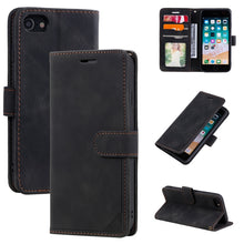 Load image into Gallery viewer, Skin Feel Anti-theft Brush Horizontal Flip Leather Phone Case, For iPhone 11, For iPhone XS Max, For iPhone XR, For iPhone X / XS, For iPhone SE 2022 / SE 2020 / 8 / 7, For iPhone 8 Plus &amp; 7 Plus