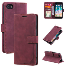 Load image into Gallery viewer, Skin Feel Anti-theft Brush Horizontal Flip Leather Phone Case, For iPhone 11, For iPhone XS Max, For iPhone XR, For iPhone X / XS, For iPhone SE 2022 / SE 2020 / 8 / 7, For iPhone 8 Plus &amp; 7 Plus