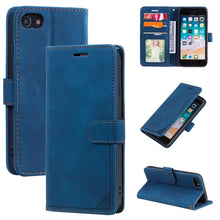 Load image into Gallery viewer, Skin Feel Anti-theft Brush Horizontal Flip Leather Phone Case, For iPhone 11, For iPhone XS Max, For iPhone XR, For iPhone X / XS, For iPhone SE 2022 / SE 2020 / 8 / 7, For iPhone 8 Plus &amp; 7 Plus