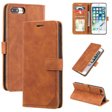 Load image into Gallery viewer, Skin Feel Anti-theft Brush Horizontal Flip Leather Phone Case, For iPhone 11, For iPhone XS Max, For iPhone XR, For iPhone X / XS, For iPhone SE 2022 / SE 2020 / 8 / 7, For iPhone 8 Plus &amp; 7 Plus