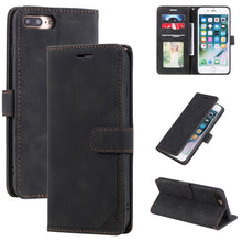 Load image into Gallery viewer, Skin Feel Anti-theft Brush Horizontal Flip Leather Phone Case, For iPhone 11, For iPhone XS Max, For iPhone XR, For iPhone X / XS, For iPhone SE 2022 / SE 2020 / 8 / 7, For iPhone 8 Plus &amp; 7 Plus