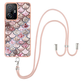 Electroplating IMD TPU Phone Case with Lanyard, For Xiaomi Mi 11T / Mi 11T Pro, For Xiaomi Redmi 10, For Samsung Galaxy A13 5G