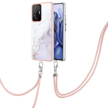 Load image into Gallery viewer, Electroplating Marble IMD TPU Phone Case with Lanyard, For Samsung Galaxy A13 5G, For Xiaomi Mi 11T / Mi 11T Pro, For Xiaomi Redmi 10