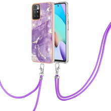 Load image into Gallery viewer, Electroplating Marble IMD TPU Phone Case with Lanyard, For Samsung Galaxy A13 5G, For Xiaomi Mi 11T / Mi 11T Pro, For Xiaomi Redmi 10