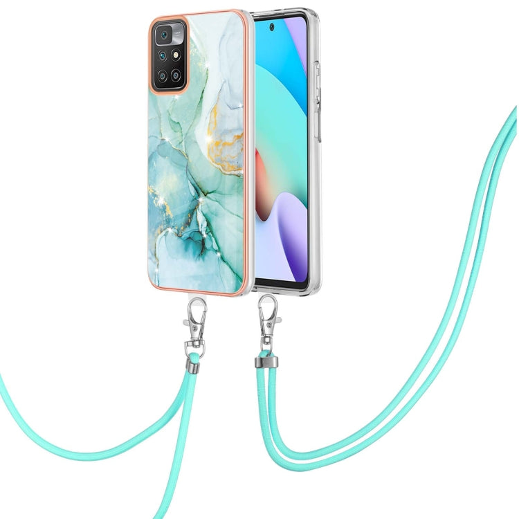 Electroplating Marble IMD TPU Phone Case with Lanyard, For Samsung Galaxy A13 5G, For Xiaomi Mi 11T / Mi 11T Pro, For Xiaomi Redmi 10