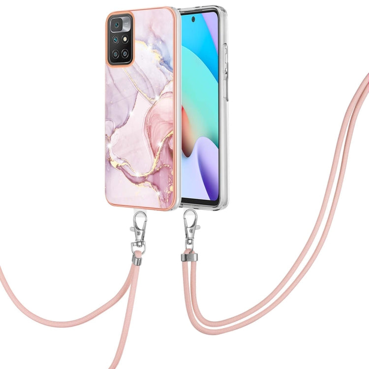 Electroplating Marble IMD TPU Phone Case with Lanyard, For Samsung Galaxy A13 5G, For Xiaomi Mi 11T / Mi 11T Pro, For Xiaomi Redmi 10