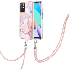 Load image into Gallery viewer, Electroplating Marble IMD TPU Phone Case with Lanyard, For Samsung Galaxy A13 5G, For Xiaomi Mi 11T / Mi 11T Pro, For Xiaomi Redmi 10