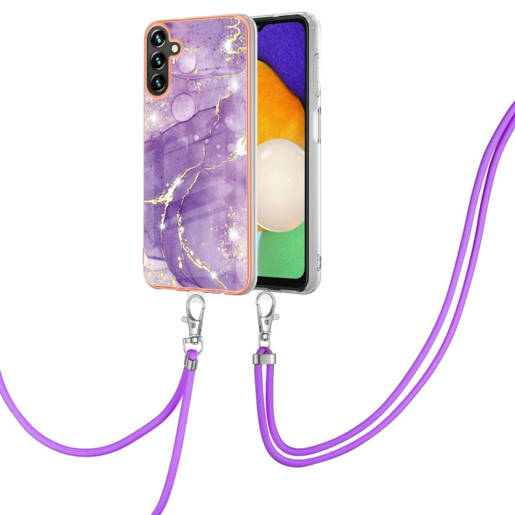 Electroplating Marble IMD TPU Phone Case with Lanyard, For Samsung Galaxy A13 5G, For Xiaomi Mi 11T / Mi 11T Pro, For Xiaomi Redmi 10