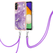 Load image into Gallery viewer, Electroplating Marble IMD TPU Phone Case with Lanyard, For Samsung Galaxy A13 5G, For Xiaomi Mi 11T / Mi 11T Pro, For Xiaomi Redmi 10