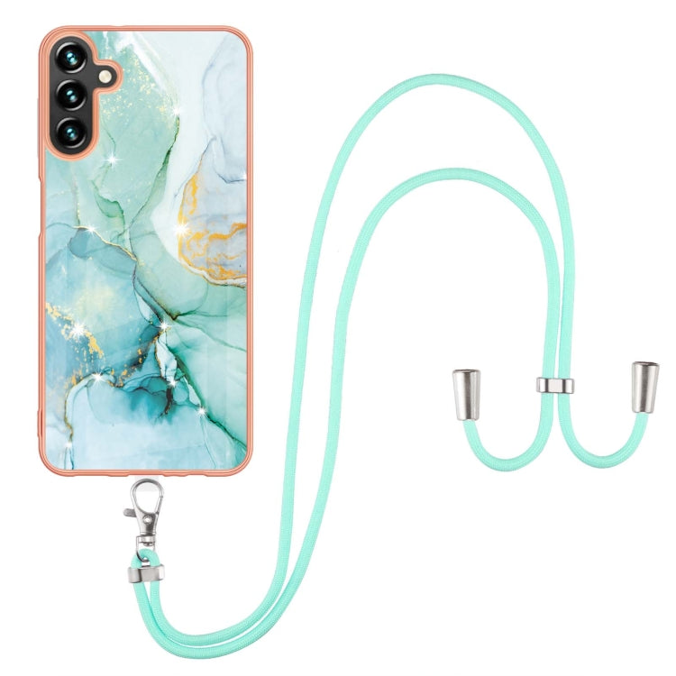 Electroplating Marble IMD TPU Phone Case with Lanyard, For Samsung Galaxy A13 5G, For Xiaomi Mi 11T / Mi 11T Pro, For Xiaomi Redmi 10