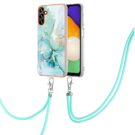 Electroplating Marble IMD TPU Phone Case with Lanyard, For Samsung Galaxy A13 5G, For Xiaomi Mi 11T / Mi 11T Pro, For Xiaomi Redmi 10