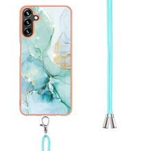 Load image into Gallery viewer, Electroplating Marble IMD TPU Phone Case with Lanyard, For Samsung Galaxy A13 5G, For Xiaomi Mi 11T / Mi 11T Pro, For Xiaomi Redmi 10