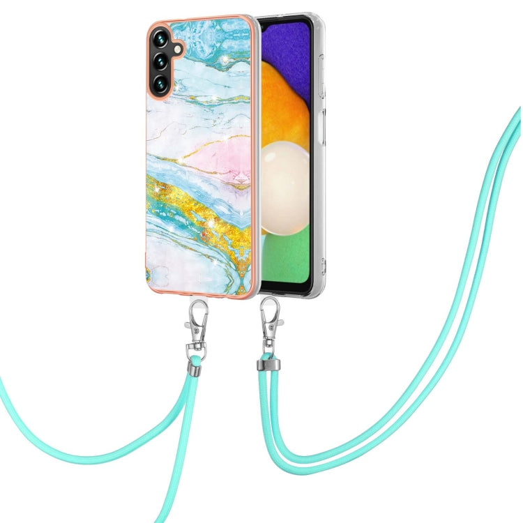 Electroplating Marble IMD TPU Phone Case with Lanyard, For Samsung Galaxy A13 5G, For Xiaomi Mi 11T / Mi 11T Pro, For Xiaomi Redmi 10