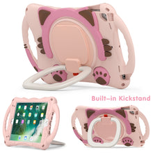 Load image into Gallery viewer, Cute Cat King Kids Shockproof EVA Protective Case with Holder &amp; Shoulder Strap &amp; Handle, For iPad 9.7 2018 / 2017 / Air / Air 2 / Pro 9.7, For iPad 10.2 2019 / 2020 / 2021 / Pro 10.5, For iPad mini 6 / mini 2024, For iPad mini 6