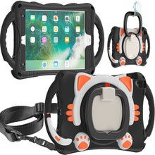 Load image into Gallery viewer, Cute Cat King Kids Shockproof EVA Protective Case with Holder &amp; Shoulder Strap &amp; Handle, For iPad 9.7 2018 / 2017 / Air / Air 2 / Pro 9.7, For iPad 10.2 2019 / 2020 / 2021 / Pro 10.5, For iPad mini 6 / mini 2024, For iPad mini 6