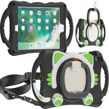 Load image into Gallery viewer, Cute Cat King Kids Shockproof EVA Protective Case with Holder &amp; Shoulder Strap &amp; Handle, For iPad 9.7 2018 / 2017 / Air / Air 2 / Pro 9.7, For iPad 10.2 2019 / 2020 / 2021 / Pro 10.5, For iPad mini 6 / mini 2024, For iPad mini 6