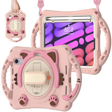 Load image into Gallery viewer, Cute Cat King Kids Shockproof EVA Protective Case with Holder &amp; Shoulder Strap &amp; Handle, For iPad mini 6 / mini 2024