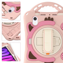 Load image into Gallery viewer, Cute Cat King Kids Shockproof EVA Protective Case with Holder &amp; Shoulder Strap &amp; Handle, For iPad mini 6 / mini 2024