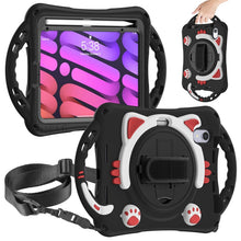 Load image into Gallery viewer, Cute Cat King Kids Shockproof EVA Protective Case with Holder &amp; Shoulder Strap &amp; Handle, For iPad mini 6 / mini 2024