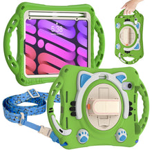 Load image into Gallery viewer, Cute Cat King Kids Shockproof EVA Protective Case with Holder &amp; Shoulder Strap &amp; Handle, For iPad mini 6 / mini 2024