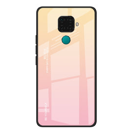 Gradient Color Glass Case, For Huawei Nova 5i Pro, For OPPO F11 / A9, For OPPO A57 / A39, For OPPO Reno Z, For Galaxy A7 (2018), For Xiaomi Redmi 7A, For Huawei Mate 30 Pro